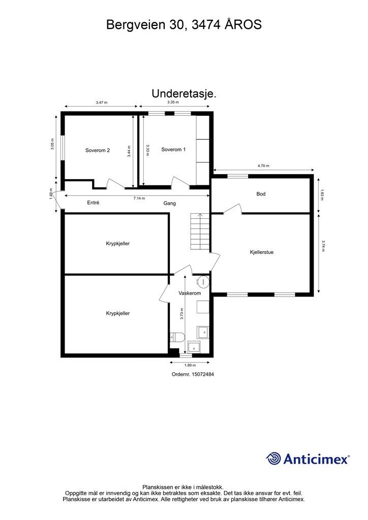 Plantegning underetasje