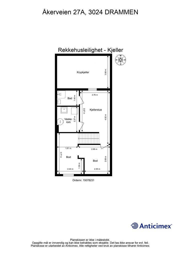 Plantegning - Kjeller