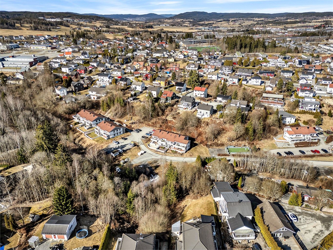 Et fint område med småhusbebyggelse og fine turområder