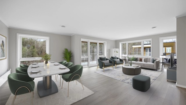 Rålekker leilighet med luftig og fin beliggenhet.