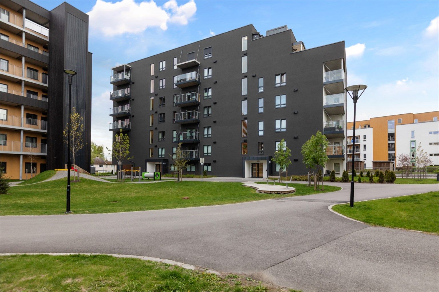 Fasade - Leiligheten ligger i 3 etasje