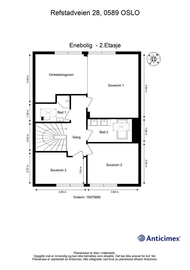 Plantegning - 2 Etasje