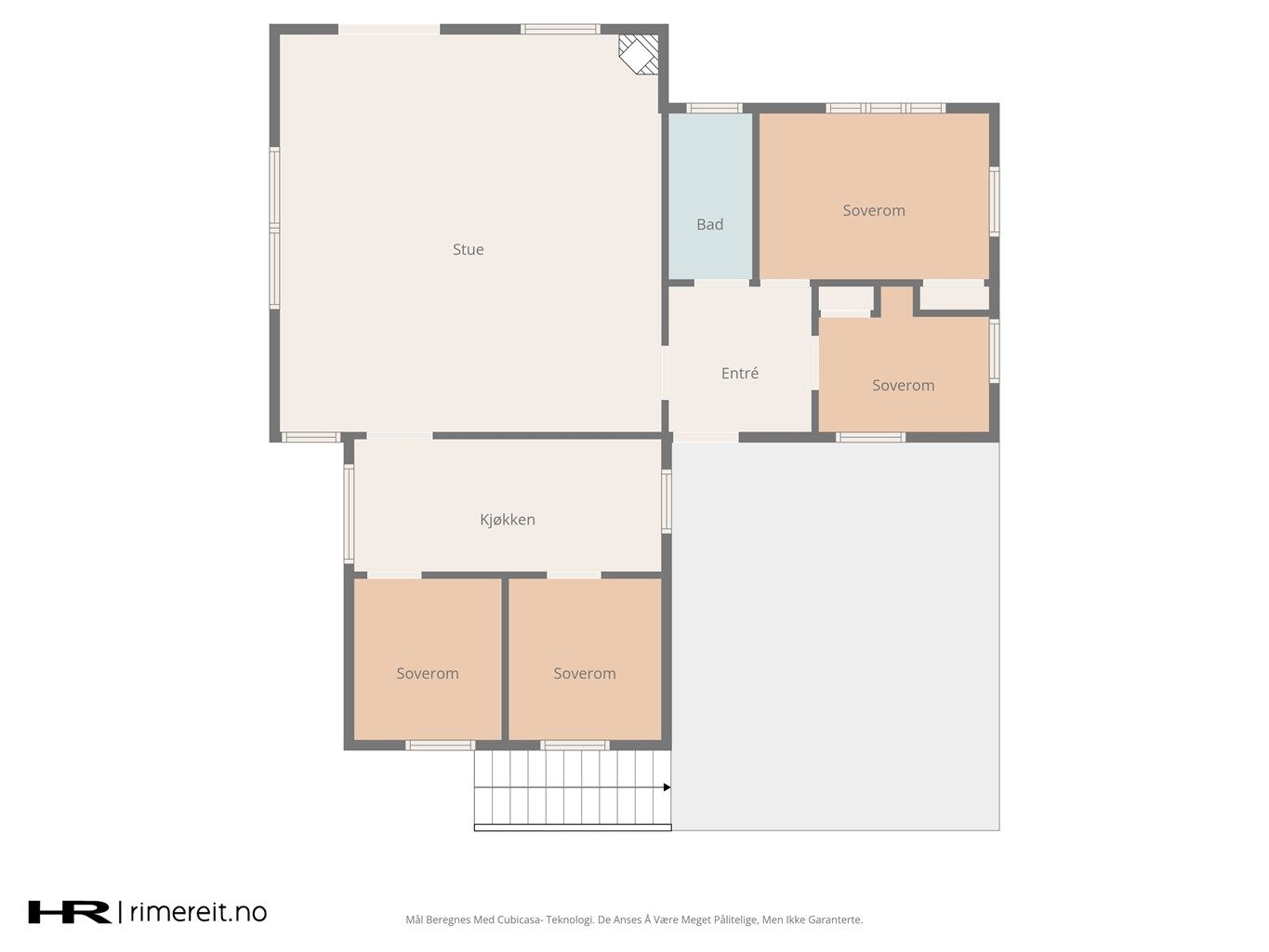 Plantegning hovedetasje