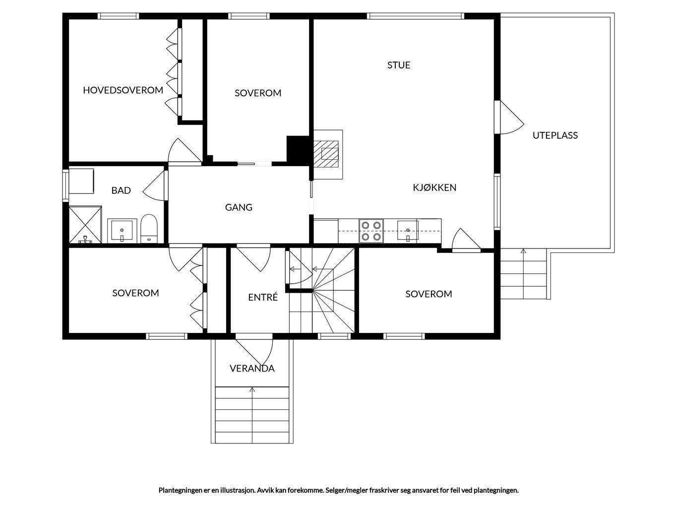 Plantegning 1. etasje