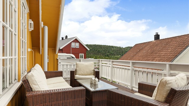 Terrasse utenfor stuen