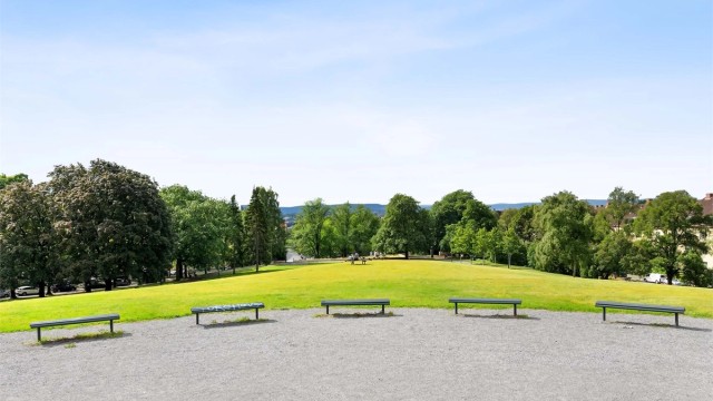 Fra paviljongen i Torshovparken har man flott utsikt