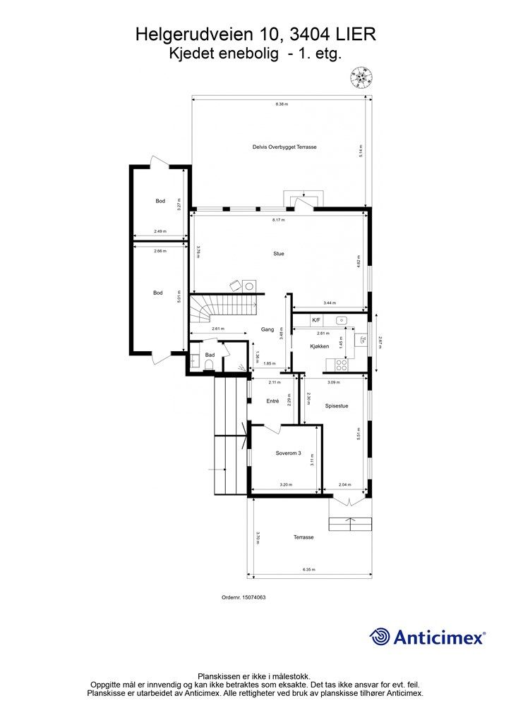 Plantegning - 1. etasje