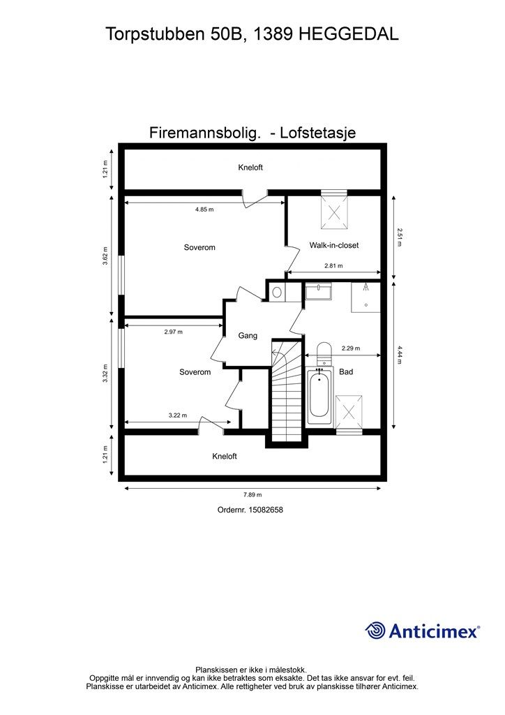 Plantegning loftsetasje