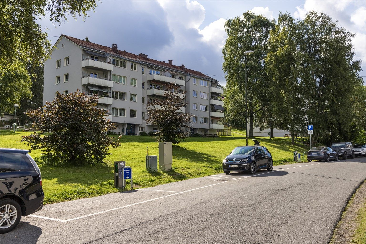 Mulighet for lading av elbil på offentlige plasser i Selvbyggerveien