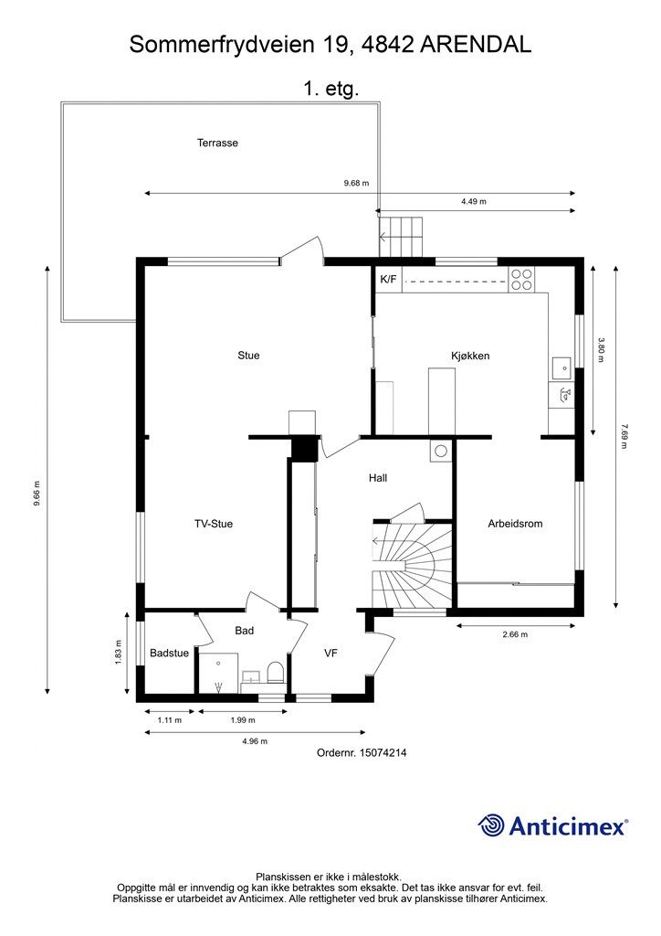 Plantegning 1. etasje