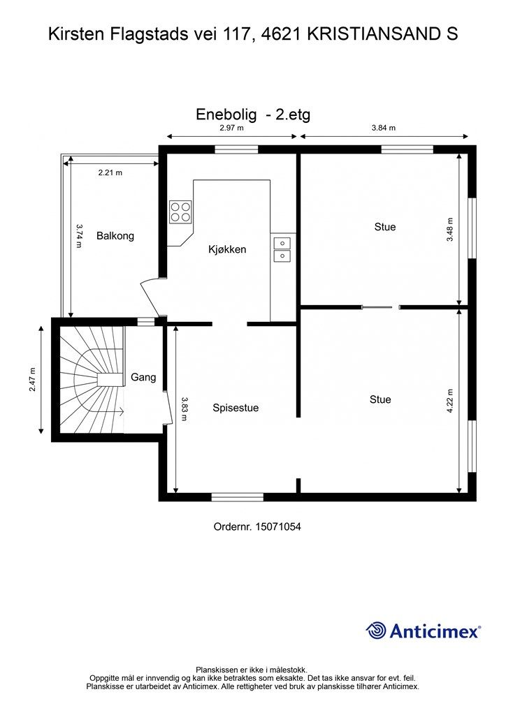 Plantegning 2 etasje