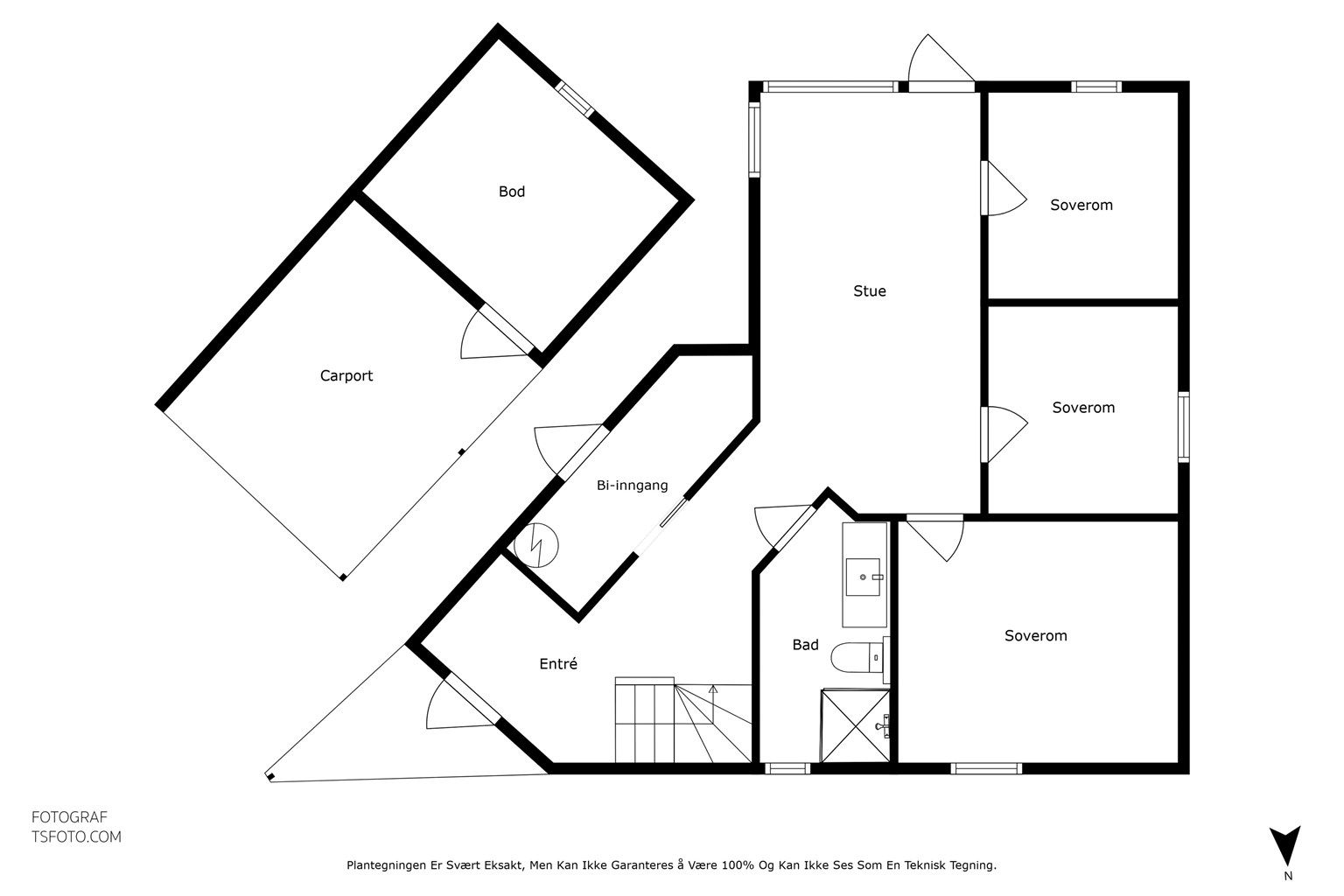 Plantegning - 1 etasje