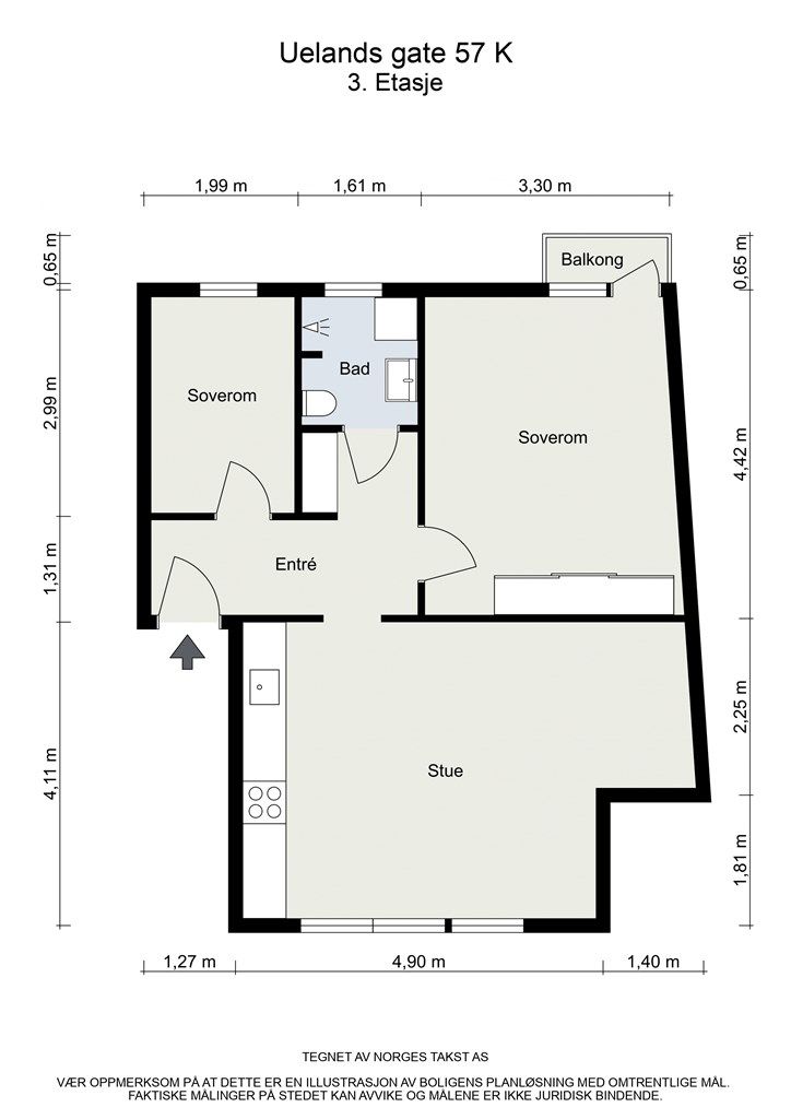 Alternativ planløsning. 