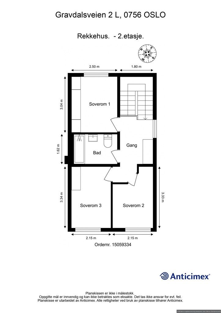 Plantegning 2. etasje.