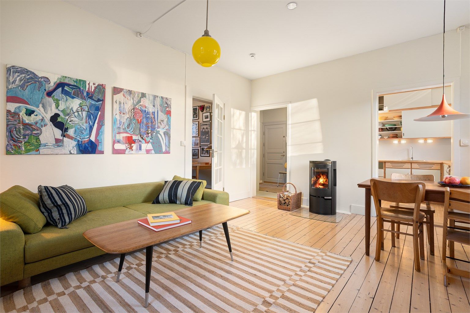 Peisovnen var ny i 2017 og gir godt med varme på kalde vinterdager. Sameiet har rehabilitert pipeløpet i bygget