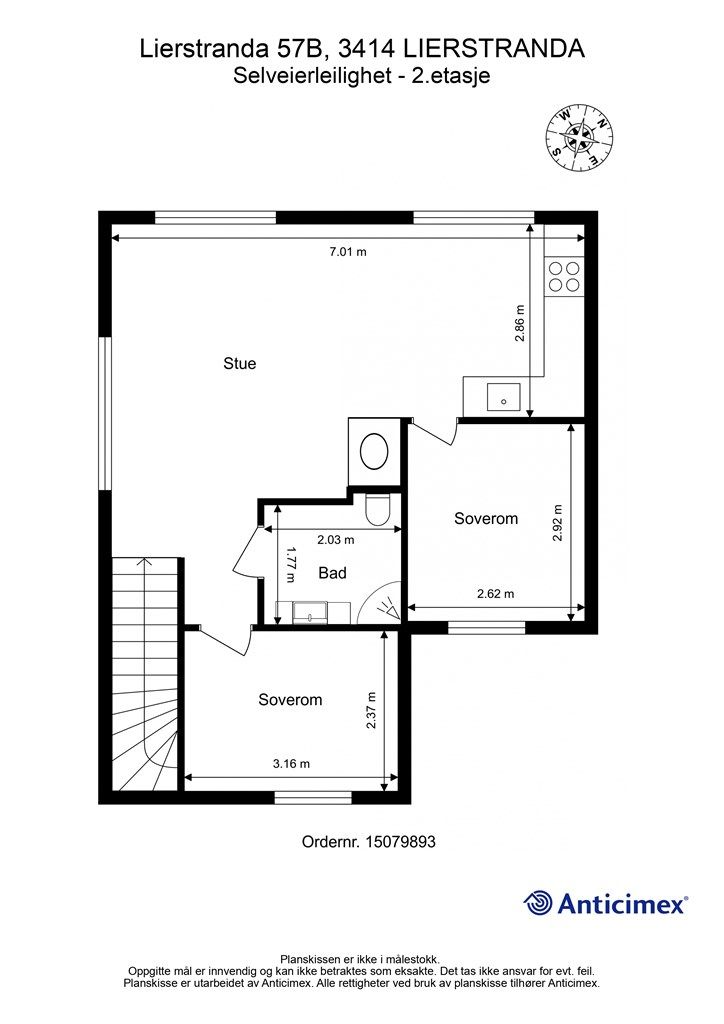 Plantegning - 2. etasje