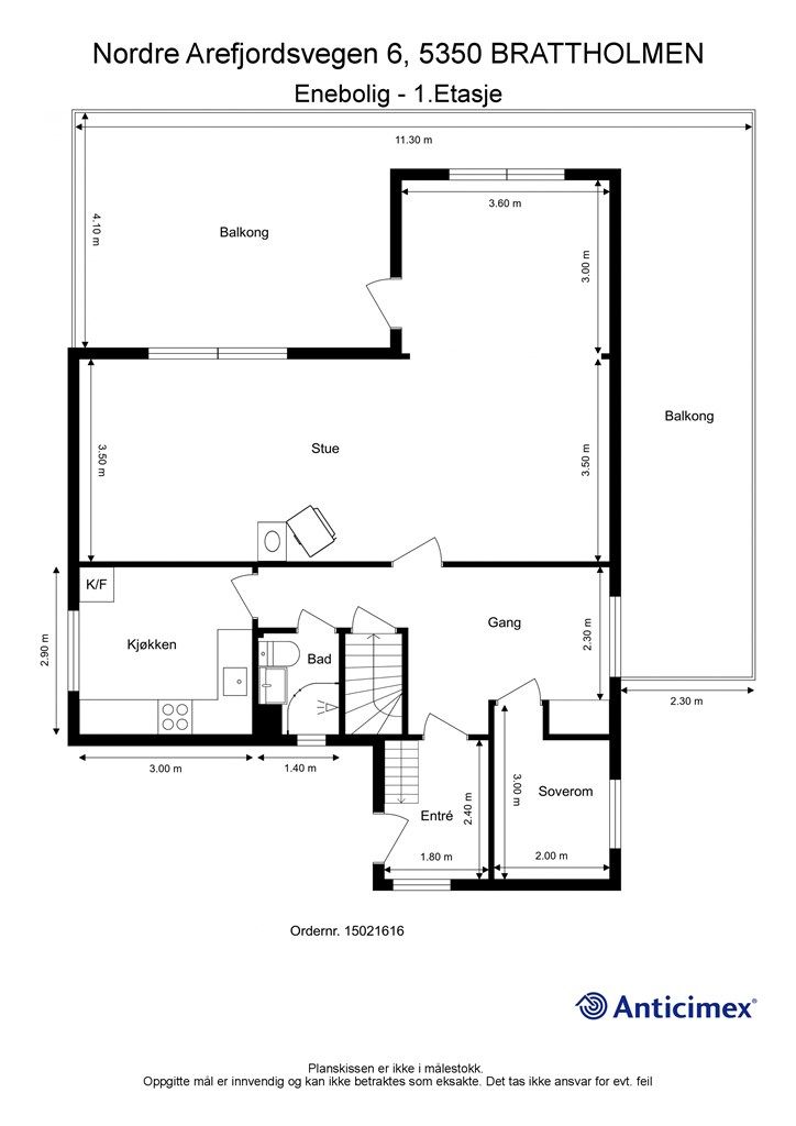 Plantegning 1 etasje