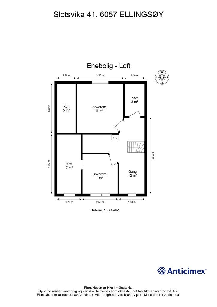 Plantegning loft