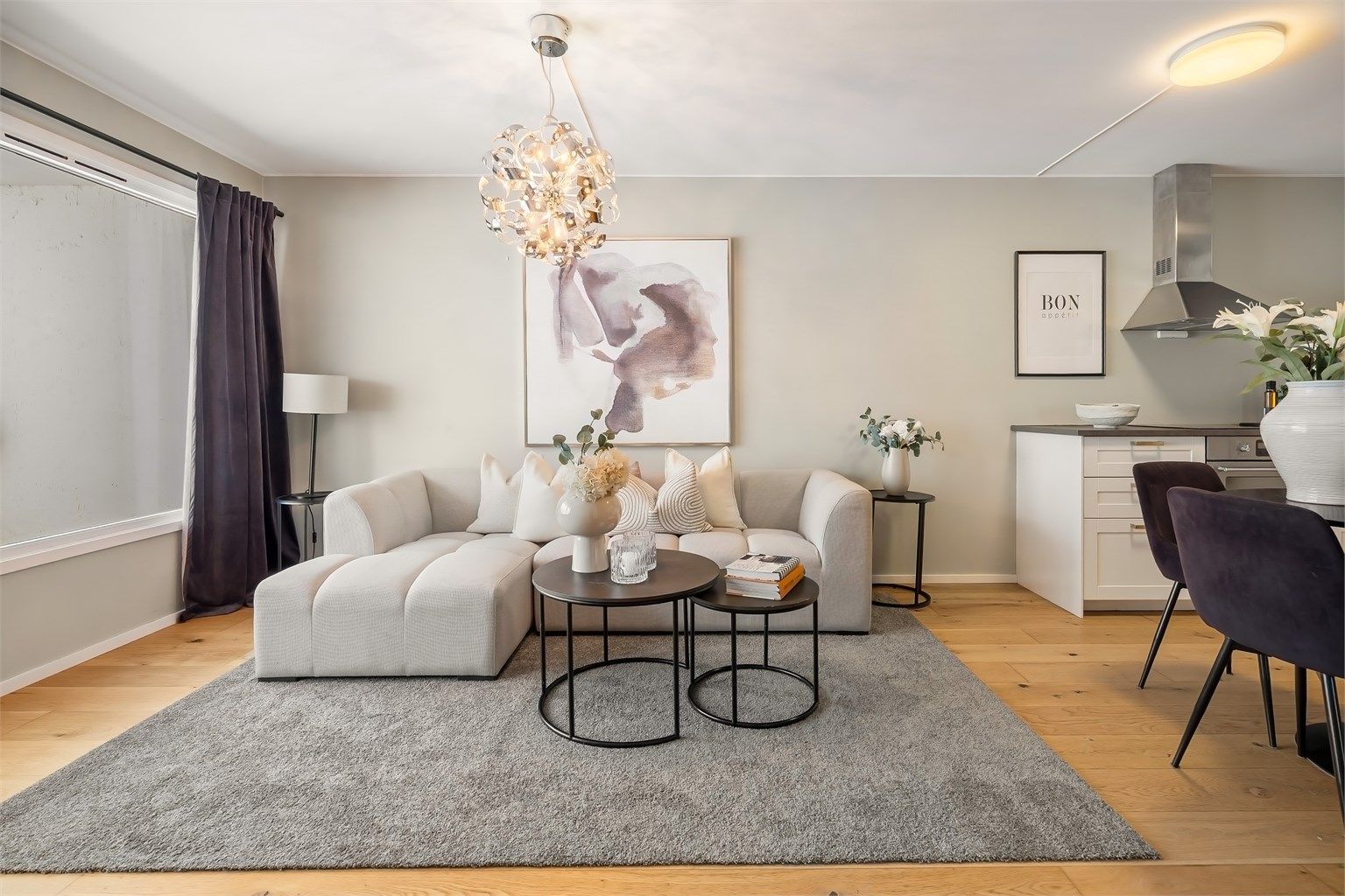 Flott 3-roms selveierleilighet beliggende i naturskjønne og rolige omgivelser i Heggedal