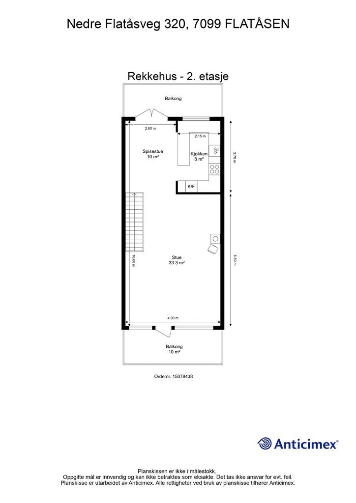 Planskisse 2. etasje. 