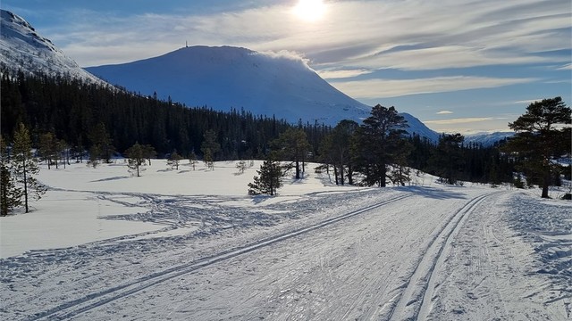 Det omfattende løypenettet i høyfjellet strekker seg milevis innover fjellheimen.