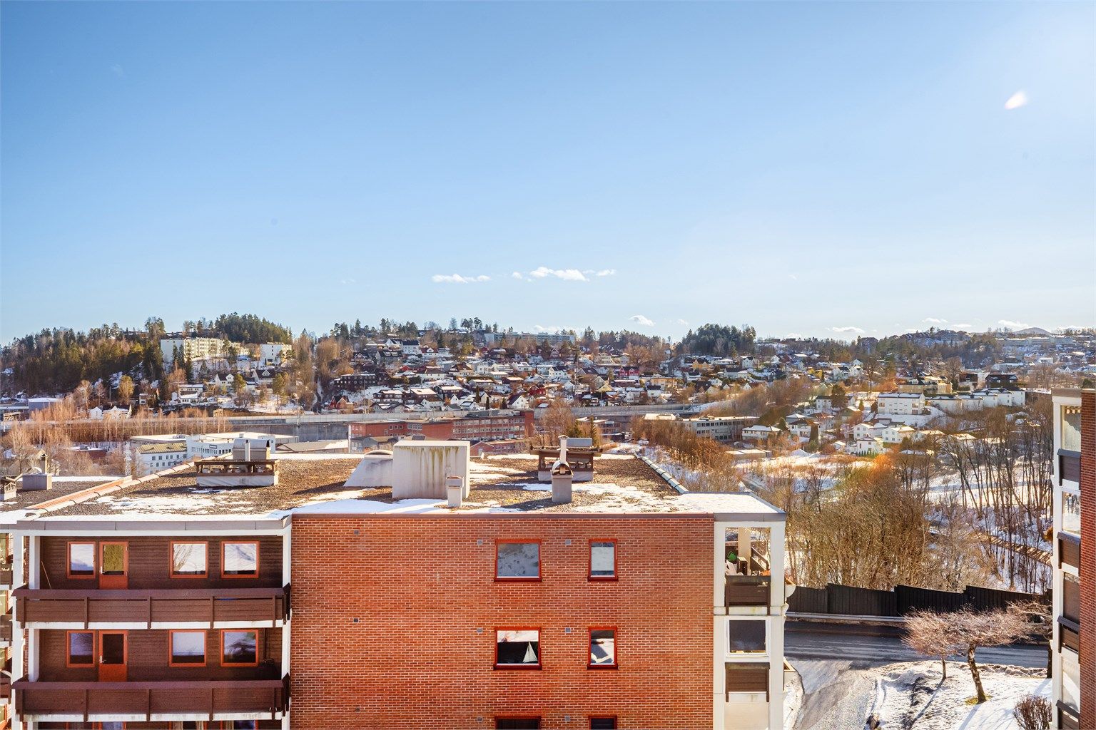 Utsiktsbilde fra balkongen