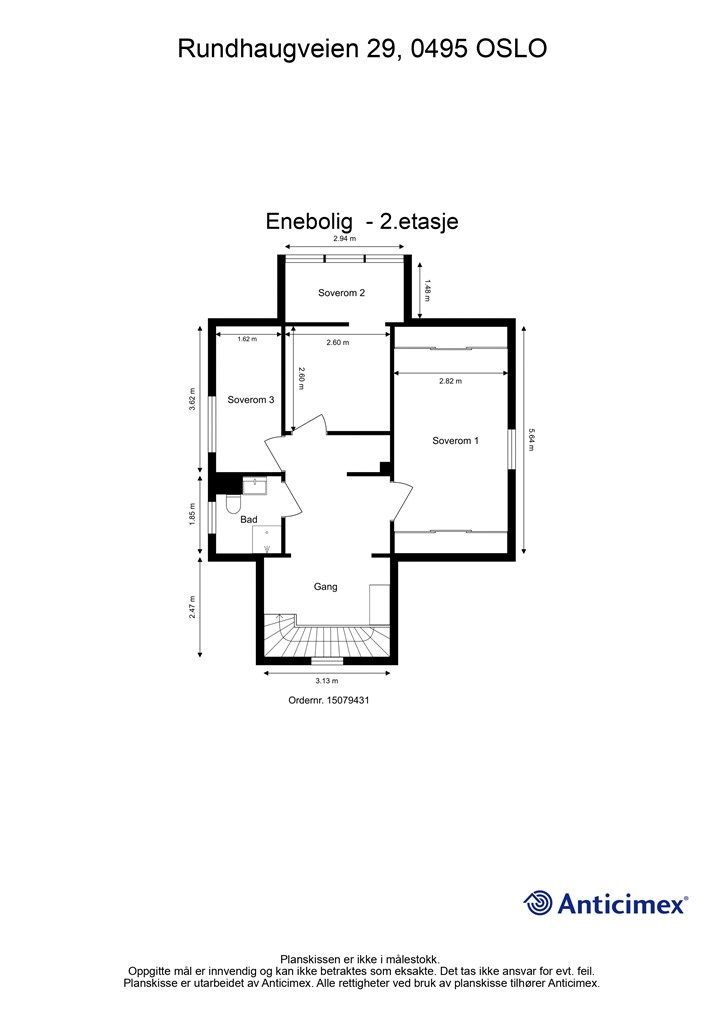 Plantegning 2.etasje