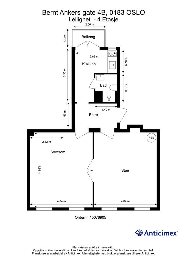 Plantegning 4. Etasje.