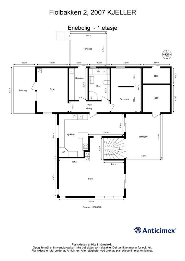 Plantegning - 1.etasje.