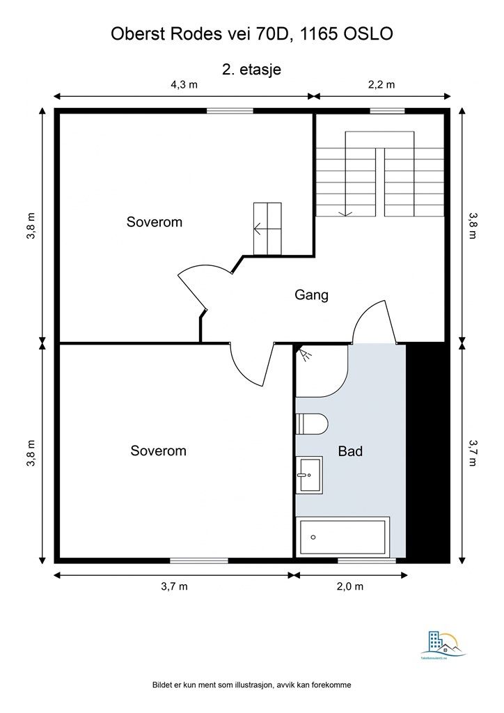 Plantegning - 2. etasje