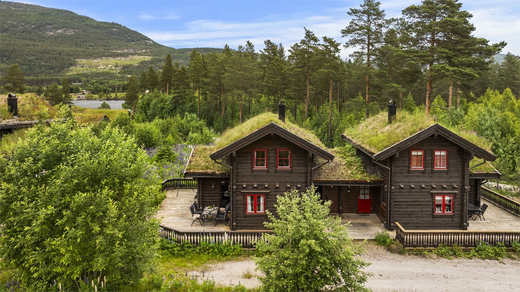 Hytta ligger sentralt til i Vrådal Panorama.