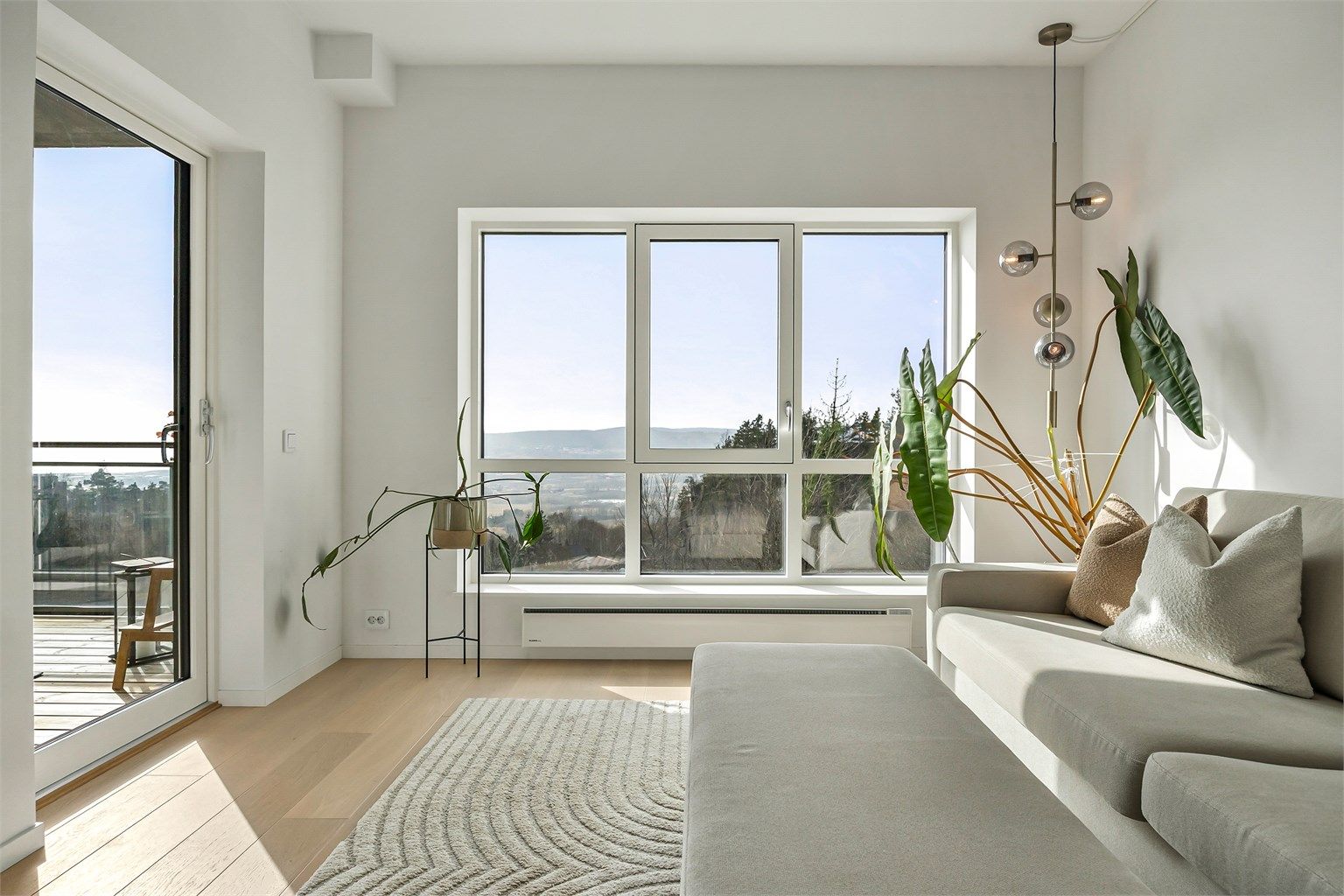 Leiligheten har balansert ventilasjonsanlegg.