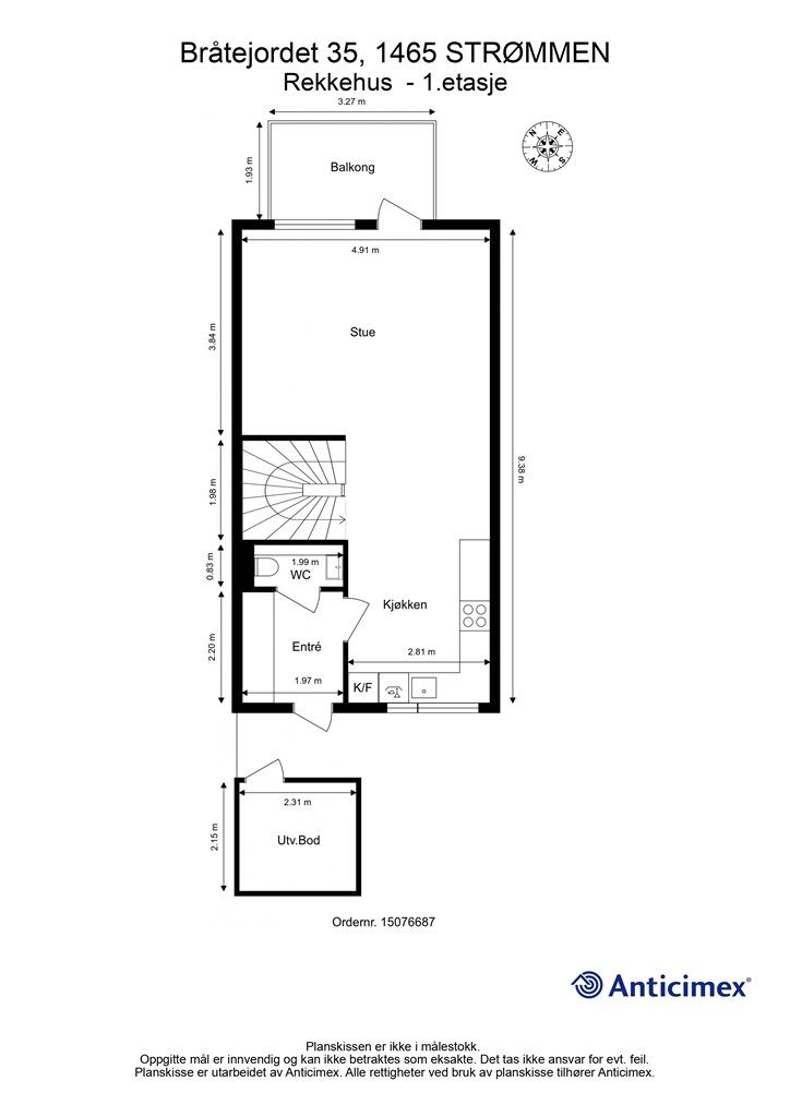 Plantegning 1.etasje.