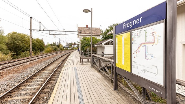 Frogner stasjon tar deg til Lillestrøm og Oslo - Perfekt for pendlere