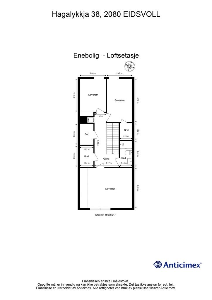 Plantegning 2.etajse