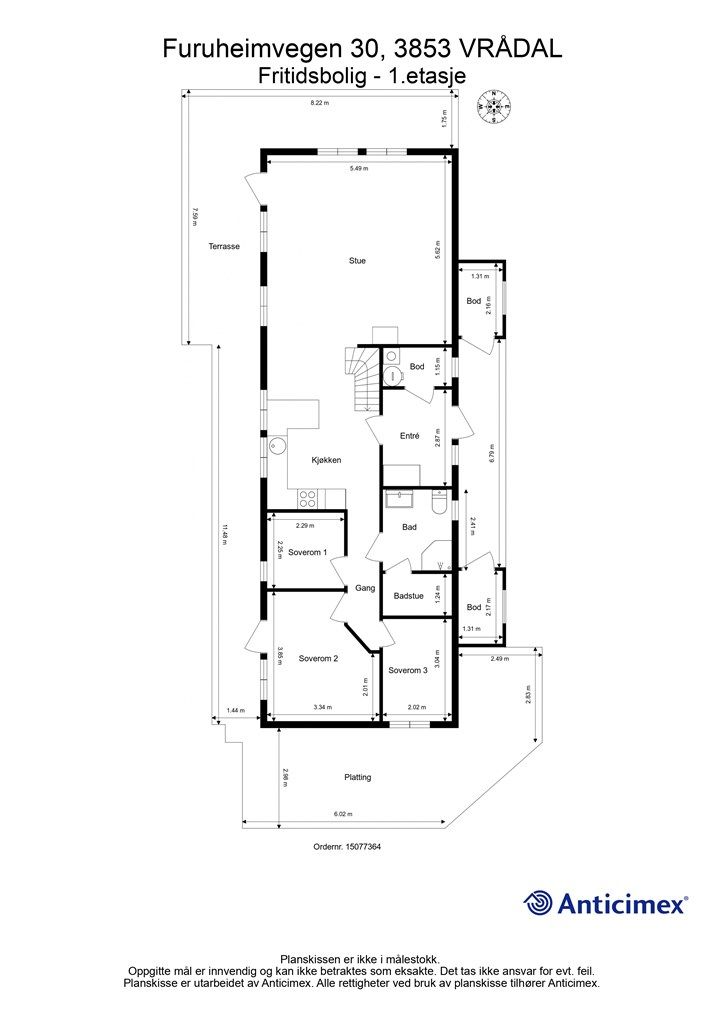 Plantegning 1. etasje