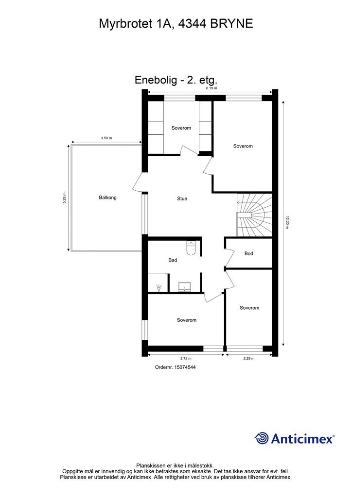 Plantegning - 2. etg