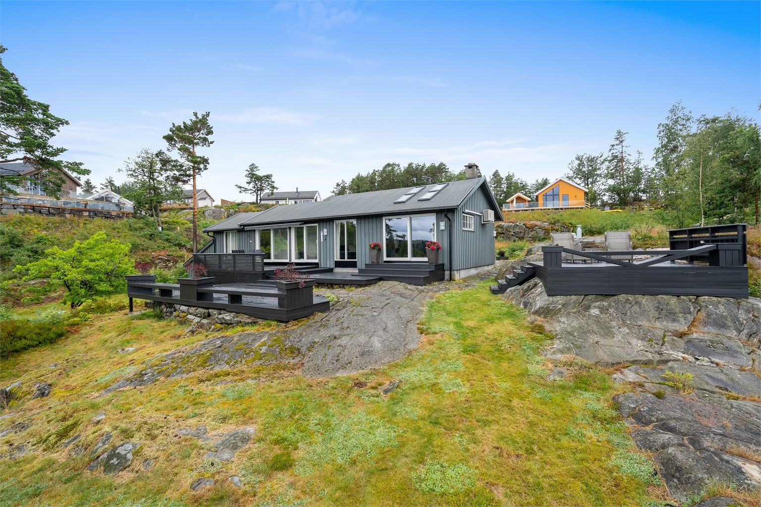 Dyvig 174 har flere solrike plasser i flere nivåer.