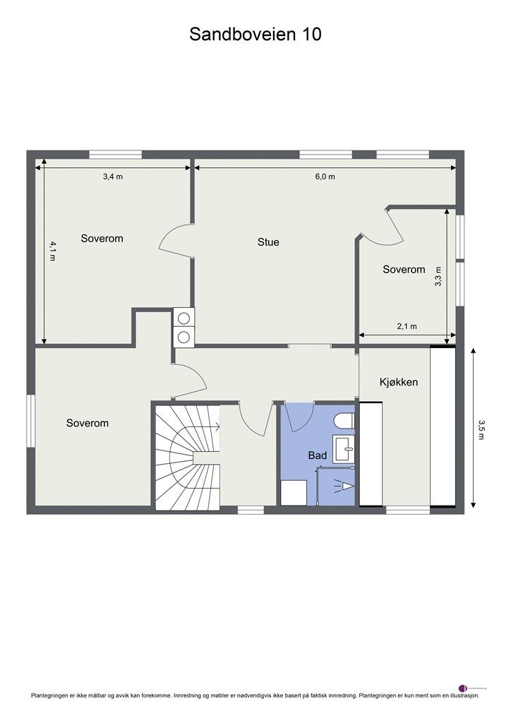 Plantegning 2. etasje