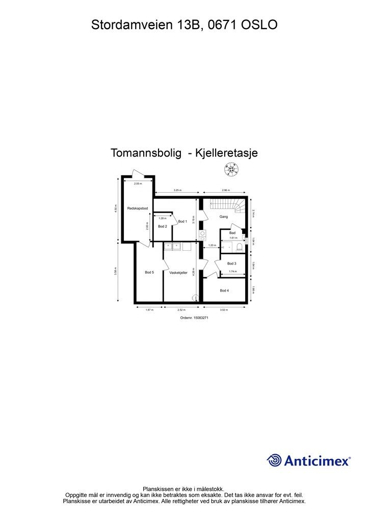 Plantegning - Kjelleretasje