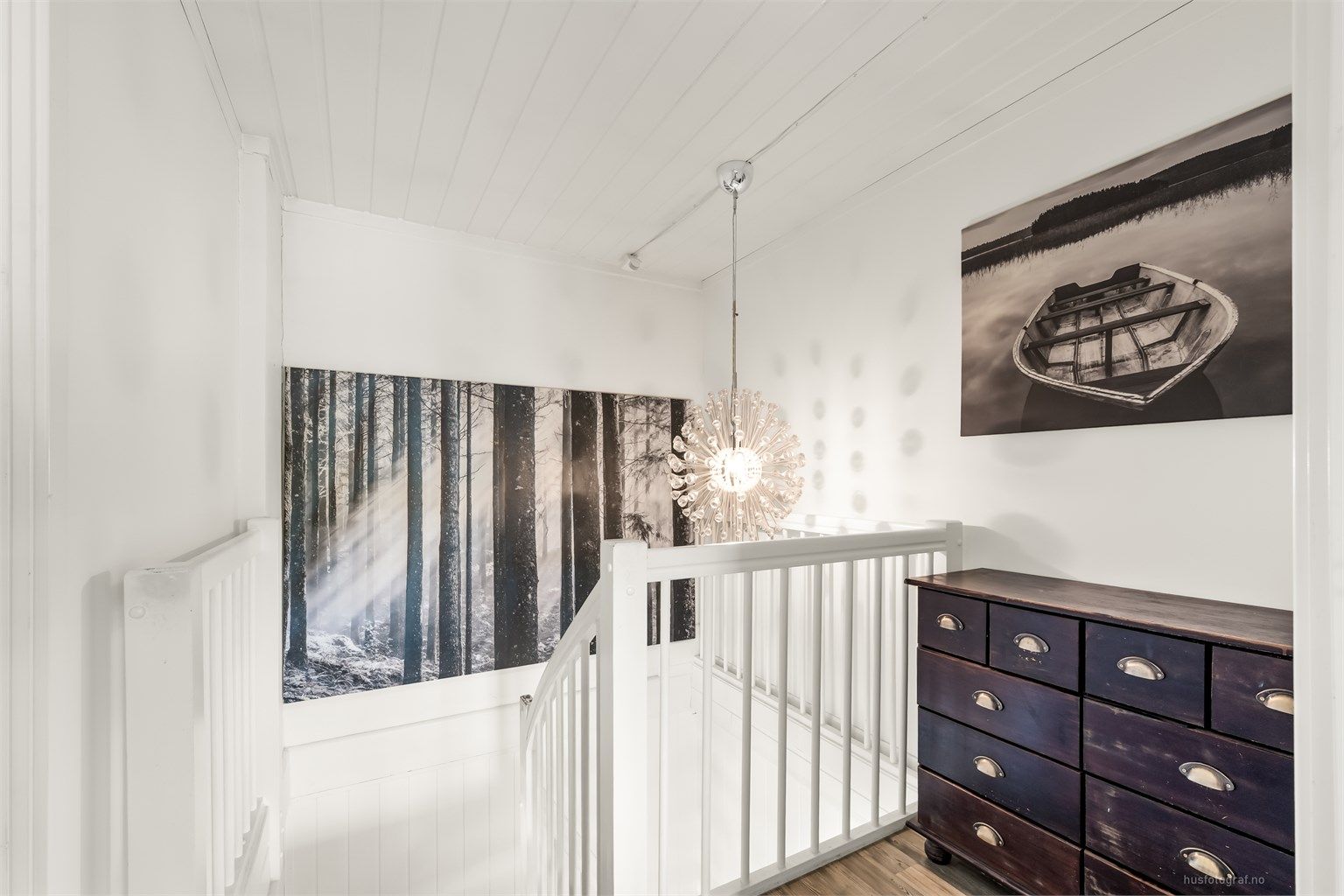 Trappegang i loftsetasjen 