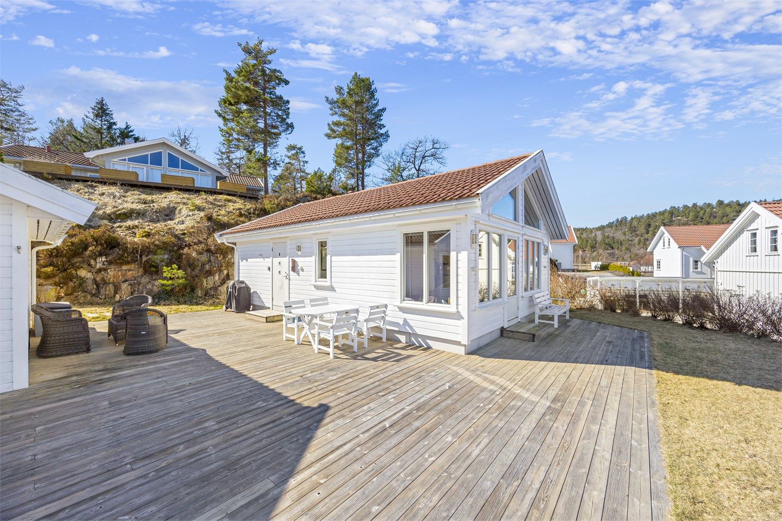 Stor og fin terrasse