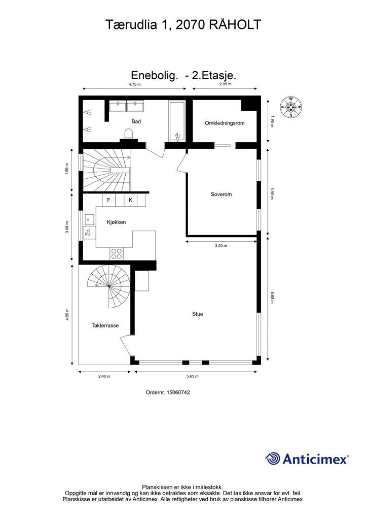 Plantegning 2. etasje