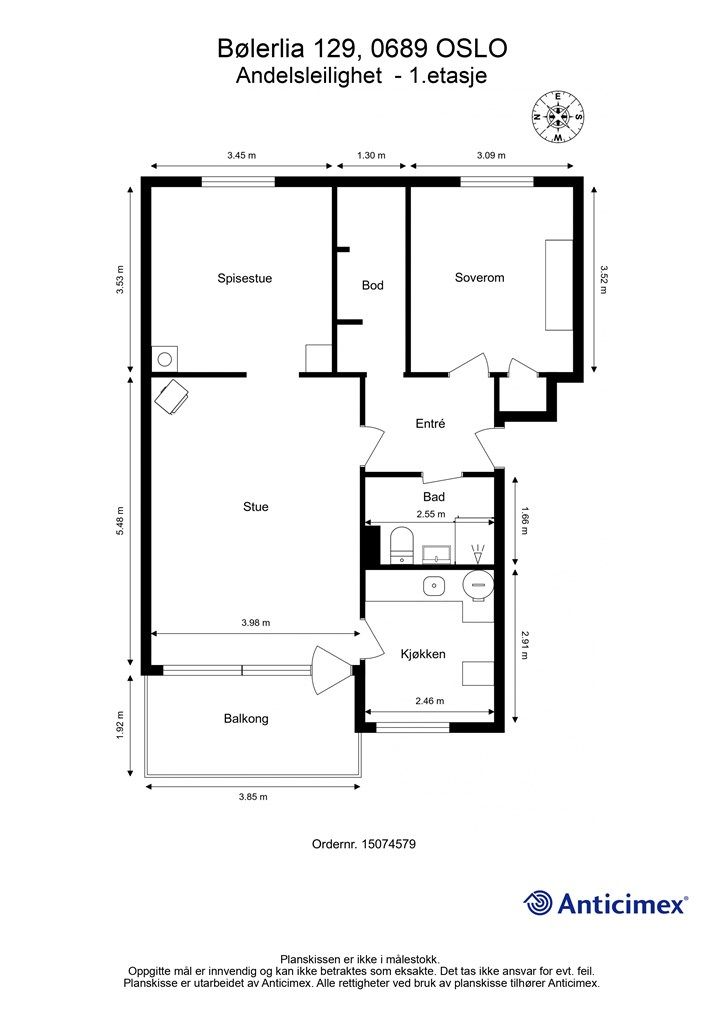 Plantegning - 1.etasje
