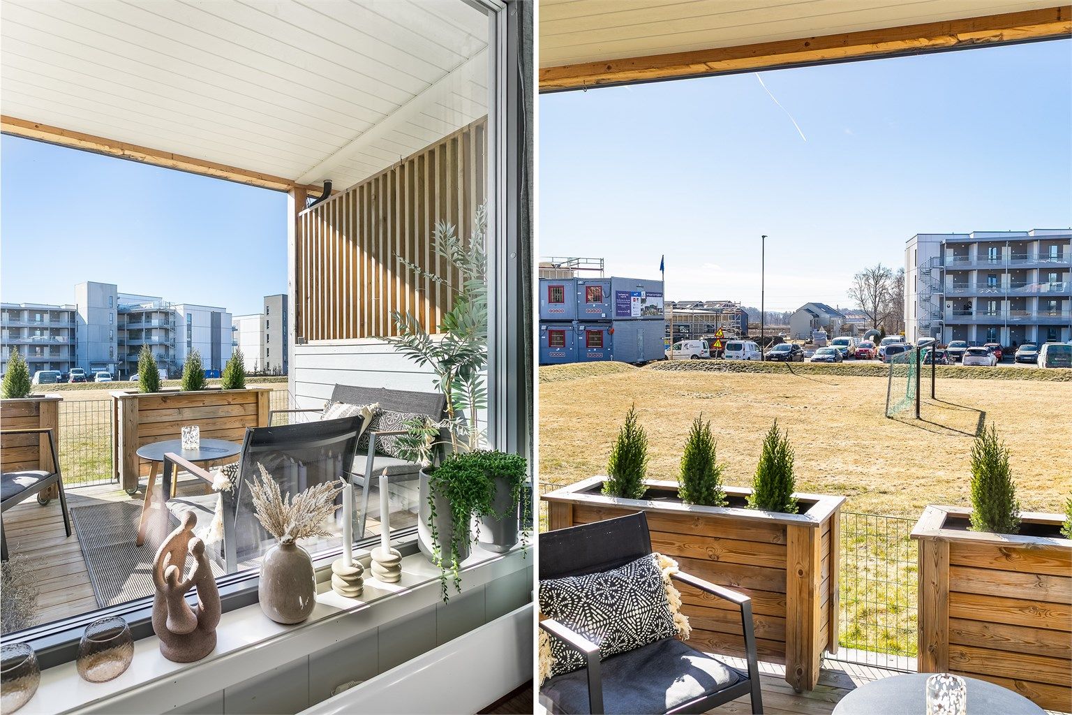 Leiligheten er blant de med best beliggenhet i Vårlitunet, henvendt mot et stort grøntområde og lite eksponert for innsyn.