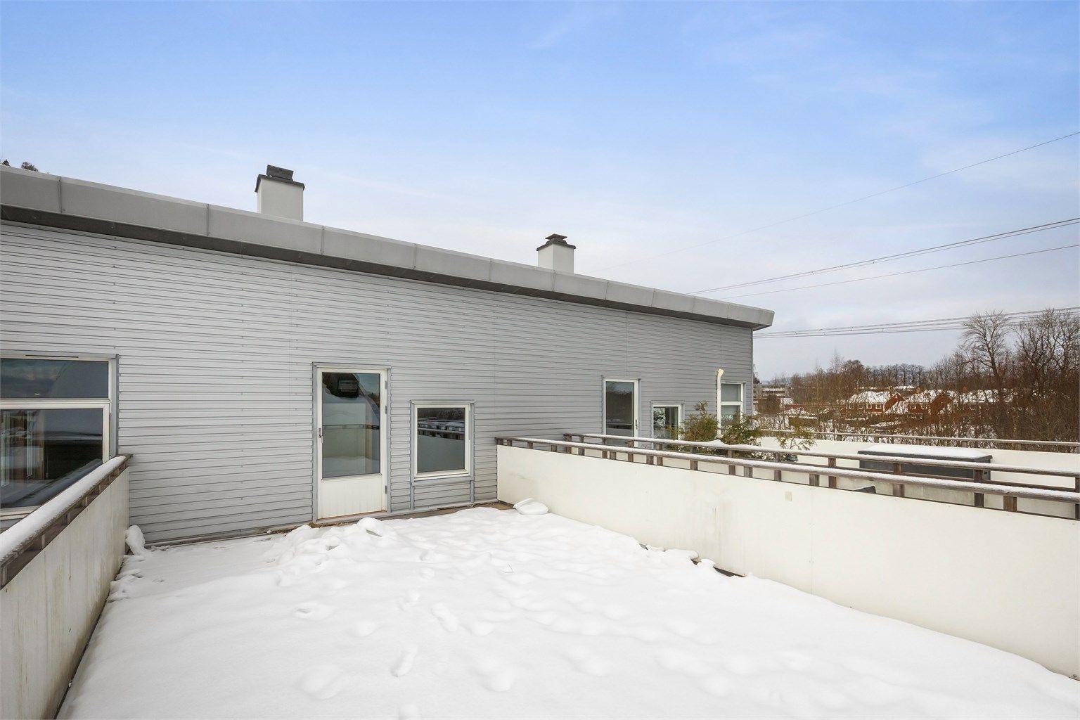 På takterrassen kan du nyte late dager