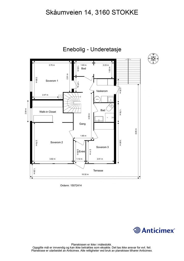 Plantegning underetasje