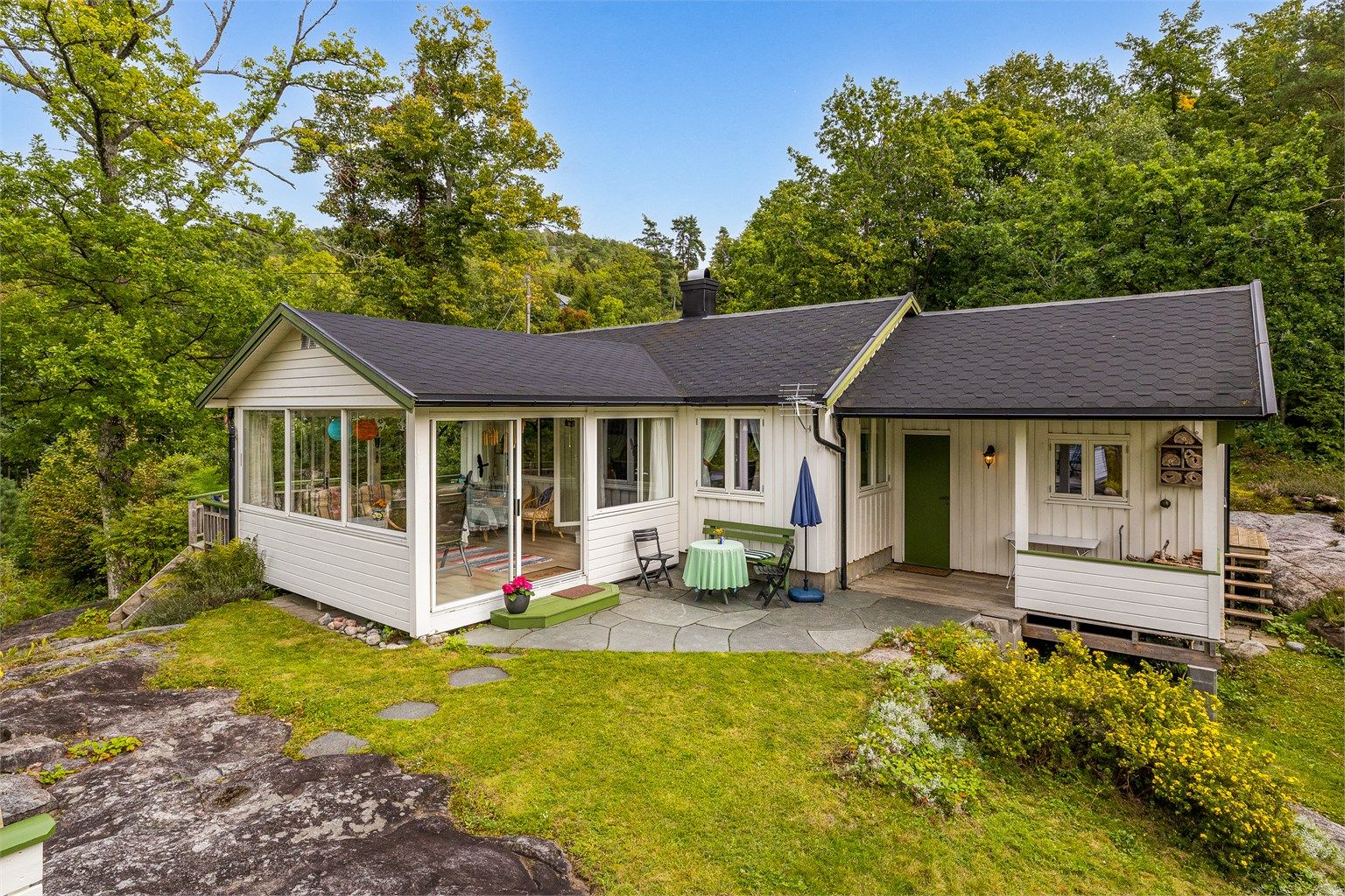 FERIEDRØM: Her kan familien kose seg med lek og avslapning.