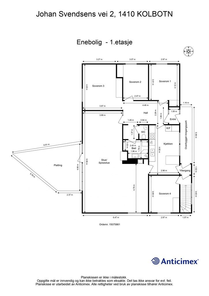 Plantegning - 1.etasje