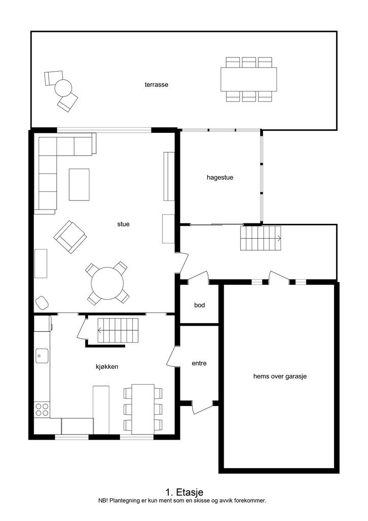 Plantegning 1. etasje
